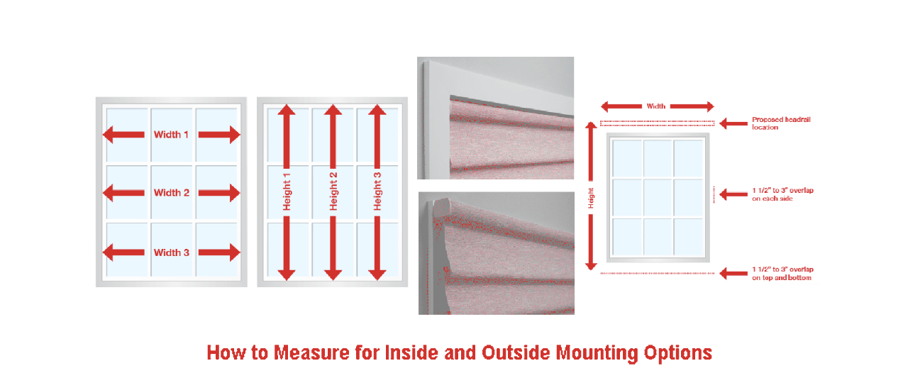How to Measure for Inside and Outside Window Covering