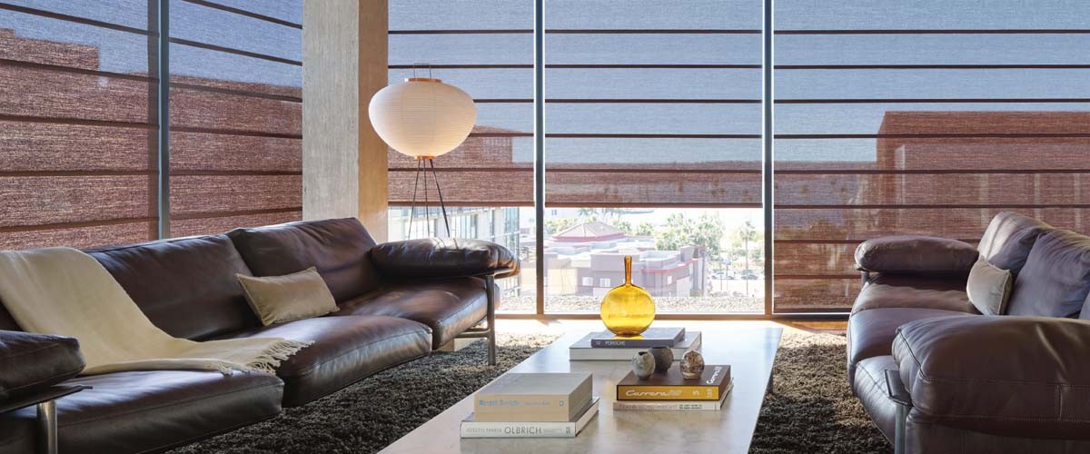 Solar Shades from the Alustra® Collection with PowerView® Motorization
